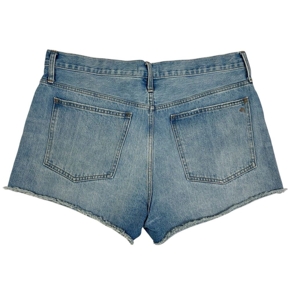 Madewell Relaxed Denim Button Fly High Rise Cutoff Jean Shorts Women’s 31 - Picture 2 of 8